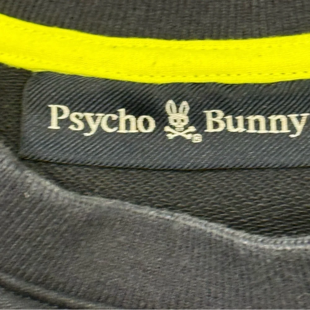 Psycho Bunny Navy Sweatshirt with Vibrant Yellow Emblem